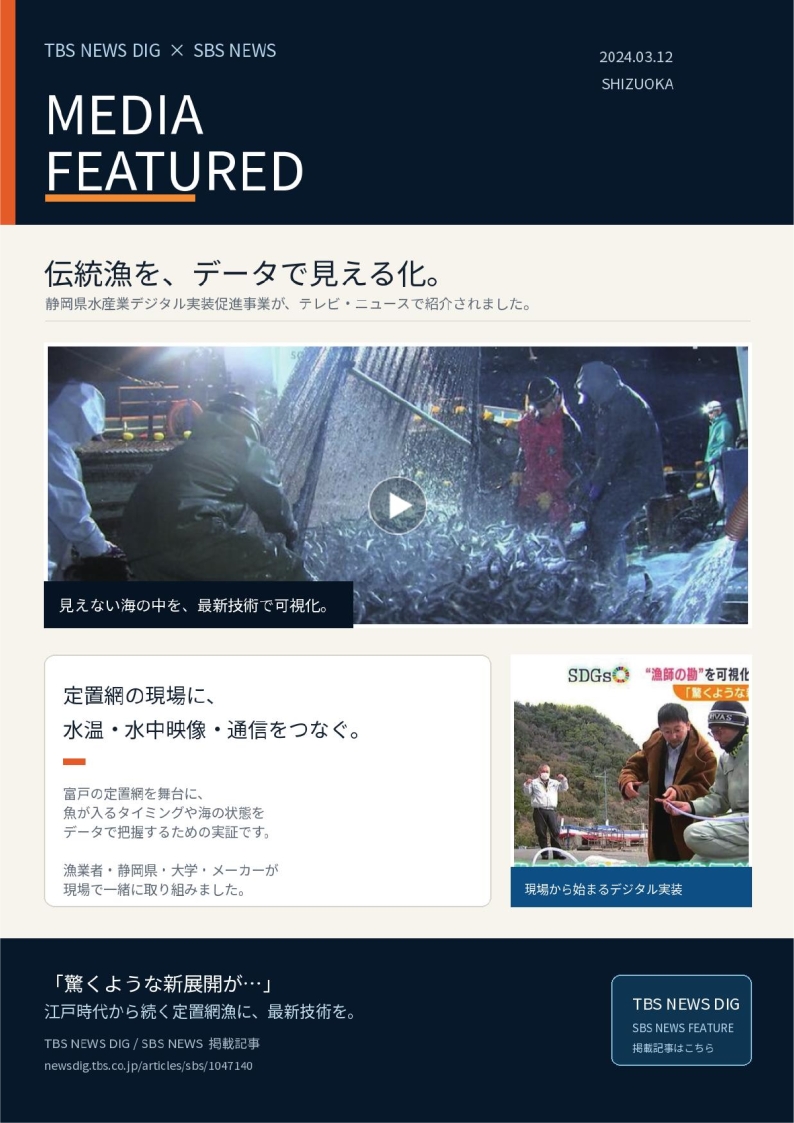 TBS NEWS DIG・SBS NEWS 定置網データ可視化